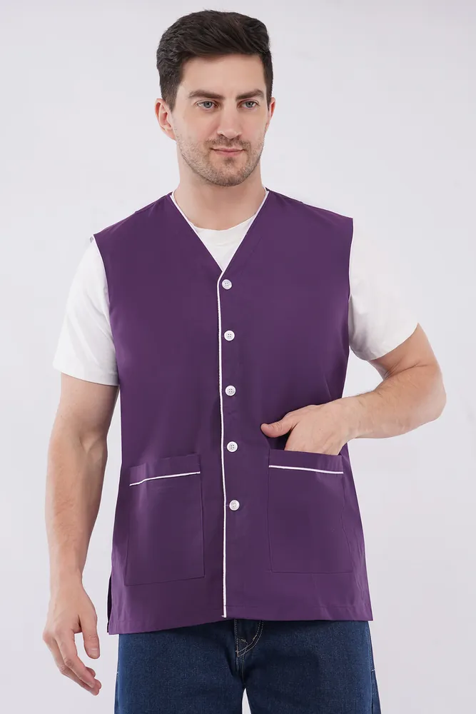 Housekeeping Mens Staff Sleeveless Apron